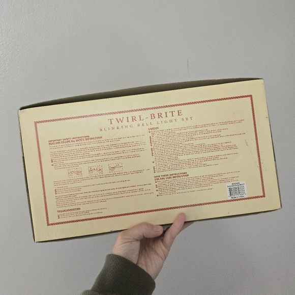 Christopher Radko Shiny Brite Twinkle Brite Blinking Bell Lights 12 Lamps Prop - Picture 3 of 9